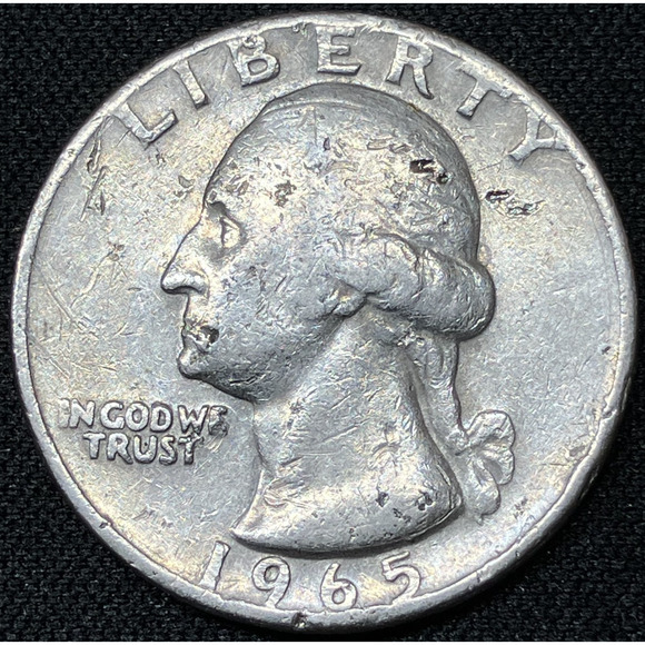 1966 Washington Quarter “Grumpy Grandpa" Obverse & Wounded Eagle Reverse - Picture 7 of 14